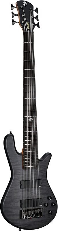 Spector NS Pulse II Electric Bass, 6-String, Black Stain Matte, Body Left Front