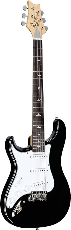 PRS Paul Reed Smith SE Silver Sky Electric Guitar, Left-Handed, Maple Fretboard (with Gig Bag), Piano Black, Body Left Front