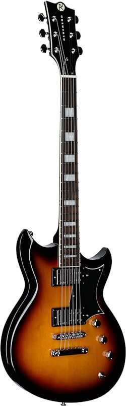 Reverend Bob Balch Signature Electric Guitar, 3-Tone Sunburst, Body Left Front