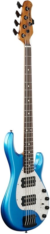 Ernie Ball Music Man StingRay 5 Special HH Electric Bass (with Case), Speed Blue, Body Left Front