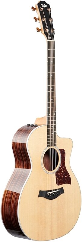 Taylor 214ce Deluxe Grand Auditorium Acoustic-Electric Guitar (with Case), Natural, Body Left Front