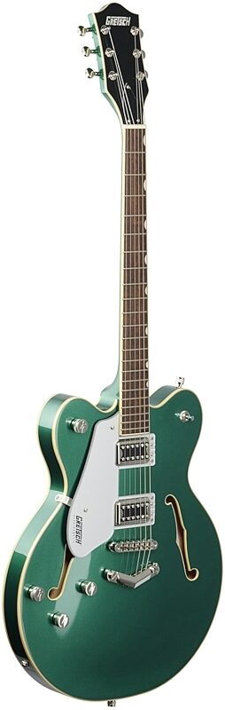 Gretsch G5622LH Electromatic CB DC Electric Guitar, Left-Handed, Georgia Green, Body Left Front