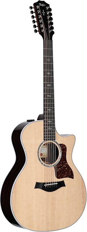 Taylor 454ce Grand Auditorium Cutaway Acoustic-Electric Guitar, 12-String, Natural, Body Left Front