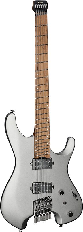Ibanez QX52 Electric Guitar (with Gig Bag), Metallic Gray Matte, Body Left Front