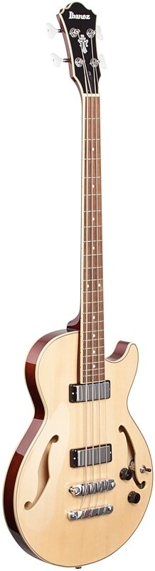 Ibanez AGB200 Artcore Semi-Hollow Electric Bass, Natural, Body Left Front