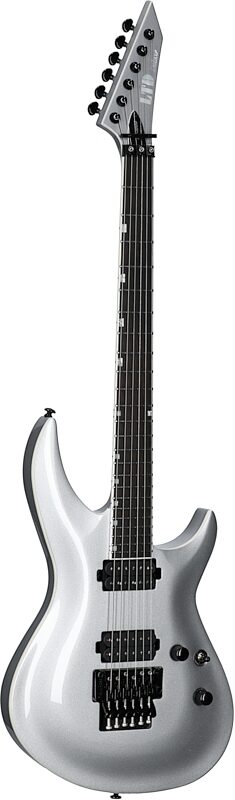 ESP LTD H3-1000FR Electric Guitar (with Seymour Duncan Pickups), Metallic Silver, Blemished, Body Left Front
