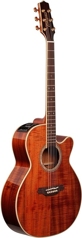 Takamine EF508KC Acoustic-Electric Guitar (with Case), New, Body Left Front