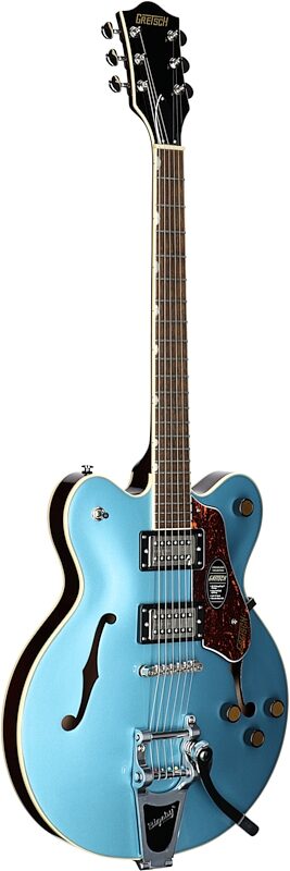 Gretsch G2622T Streamliner CB Electric Guitar, Arctic Blue, Body Left Front
