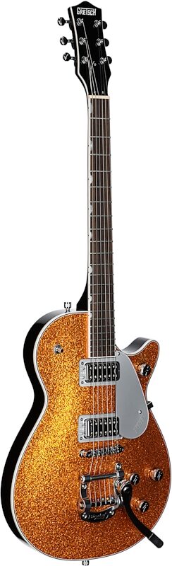 Gretsch G5230T Electromatic Sparkle Jet FT Electric Guitar, Gold, Body Left Front