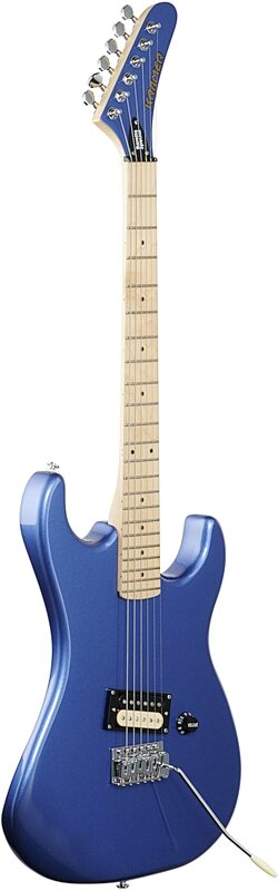 Kramer Baretta Special Electric Guitar, Candy Blue, Maple Neck, Body Left Front