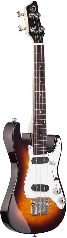 Vorson Quilt Maple S Style Electric Ukulele (with Gig Bag), New, Body Left Front