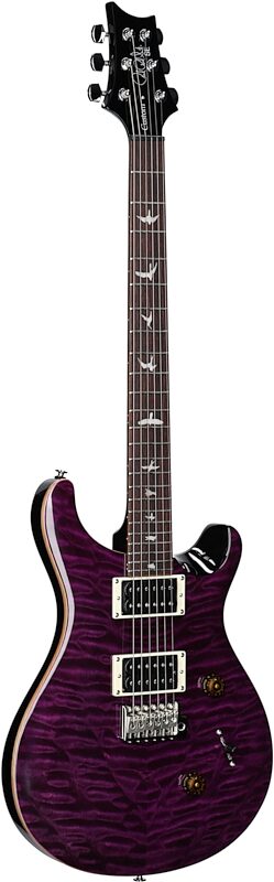 PRS Paul Reed Smith SE Custom 24 Quilt Top Electric Guitar (with Gig Bag), Amethyst, Body Left Front