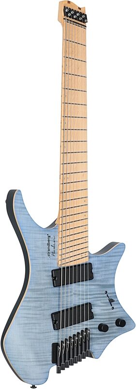 Strandberg Boden Standard NX 8 Electric Guitar, 8-String (with Gig Bag), Blue, Body Left Front
