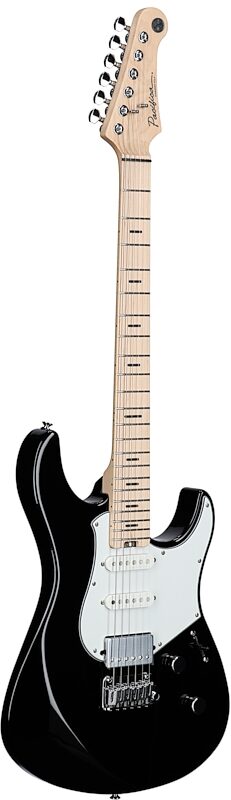 Yamaha Pacifica Standard Plus PACS+12M Electric Guitar, Maple Fingerboard (with Gig Bag), Black, Body Left Front