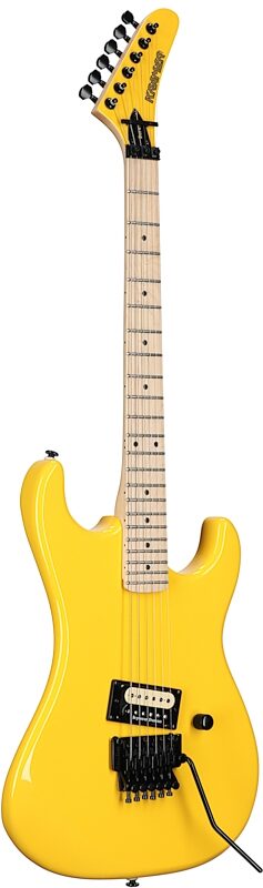 Kramer Baretta Original Series Electric Guitar, Bumblebee Yellow, Body Left Front