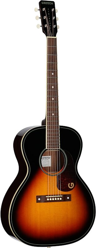 Gretsch Jim Dandy Concert Acoustic Guitar, Heritage Burst, Body Left Front