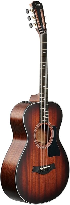 Taylor 322e 12-Fret Grand Concert Acoustic-Electric Guitar, Shaded Edge Burst, Body Left Front