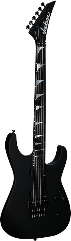 Jackson American Soloist SL2MG Electric Guitar (with Case), Ebony Satin Black, Body Left Front