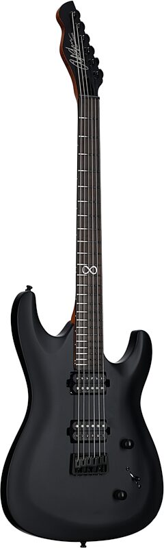 Chapman ML1 Pro Modern Electric Guitar, Cyber Black Metallic Satin, Body Left Front