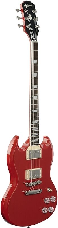 Epiphone SG Muse Electric Guitar, Scarlet Red Metallic, Body Left Front