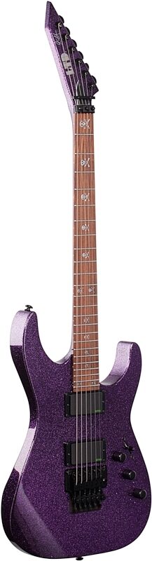 ESP LTD KH-602 Kirk Hammett Signature Electric Guitar (with Case), Purple Sparkle, Body Left Front
