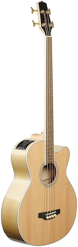 Takamine GB72CE Jumbo Acoustic-Electric Bass, Natural, Body Left Front