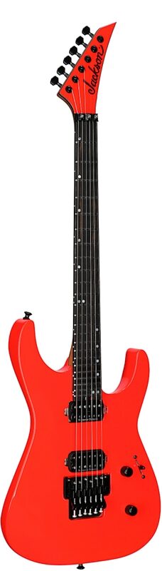 Jackson American Series Virtuoso Electric Guitar (with Case), Rocket Red, Body Left Front