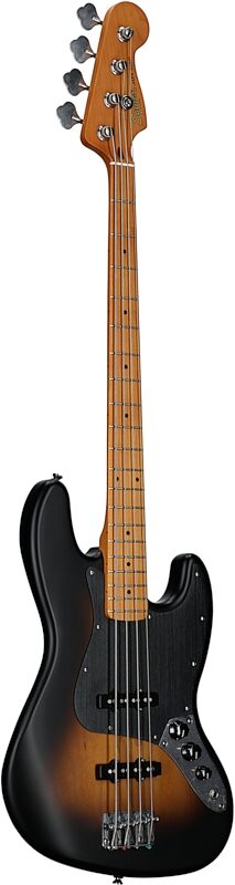 Squier 40th Anniversary Jazz Electric Bass, with Maple Fingerboard, Satin 2-Color Sunburst, Body Left Front