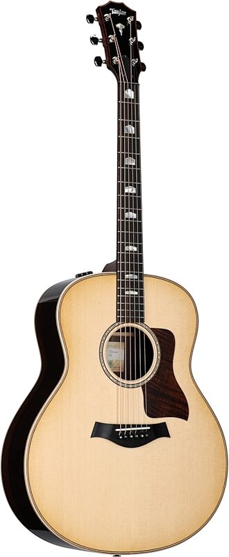 Taylor 818e Grand Orchestra Acoustic-Electric Guitar (with Case), Western Floral Hardshell Case, Body Left Front