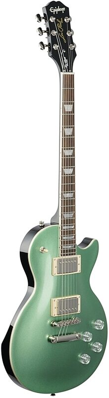 Epiphone Les Paul Muse Electric Guitar, Wanderlust Green Metallic, Body Left Front