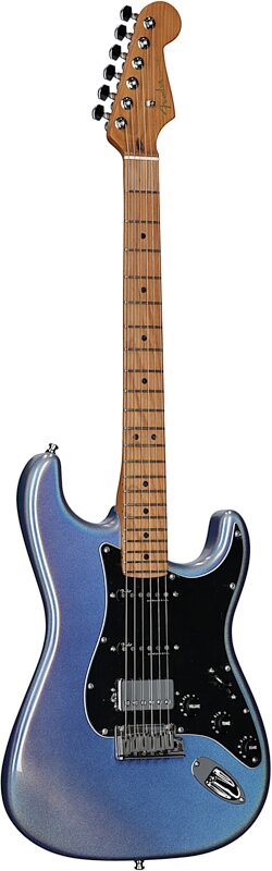 Fender 70th Anniversary American Ultra Stratocater HSS Electric Guitar (with Case), Amethyst, Body Left Front
