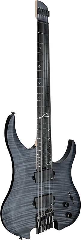 Legator G6FSS Ghost 6 Super Shred Electric Guitar, Black Flame Maple, Body Left Front
