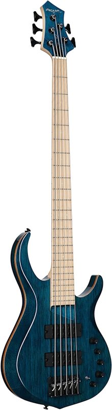 Sire Marcus Miller M2 5-String Electric Bass, Transparent Blue, Body Left Front