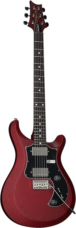 PRS Paul Reed Smith S2 Standard 24 Satin Pattern Thin Electric Guitar (with Gig Bag), Vintage Cherry, Body Left Front