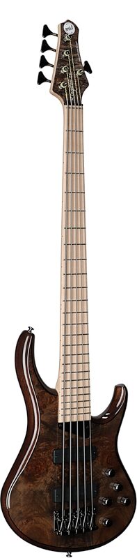 MTD Kingston ZX5 Electric Bass, 5-String, Transparent Mocha, Body Left Front