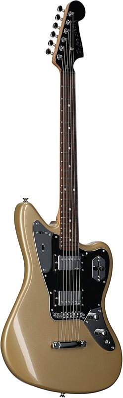 Squier Contemporary Jaguar HH ST Electric Guitar, Shoreline Gold, Body Left Front