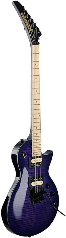 Kramer Assault Plus Electric Guitar, Transparent Purple Burst, Body Left Front
