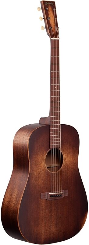 Martin D-15M StreetMaster Acoustic Guitar, Left-Handed (with Gig Bag), Mahogany Burst, Body Left Front