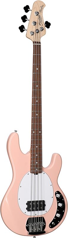 Sterling by Music Man StingRay Electric Bass, Pueblo Pink, Body Left Front