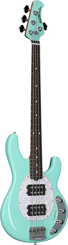 Ernie Ball Music Man StingRay Special HH Electric Bass (with Case), Laguna Green, Body Left Front