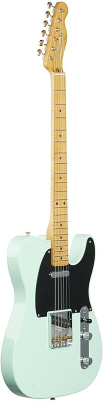 Fender Vintera '50s Telecaster Modified Electric Guitar, Maple Fingerboard (with Gig Bag), Surf Green, Body Left Front