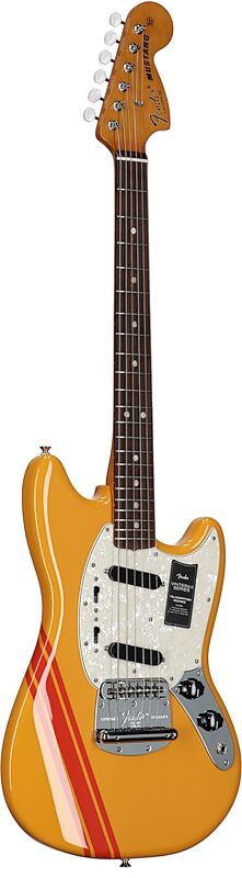 Fender Vintera II '70s Mustang Electric Guitar (with Gig Bag), Competition Orange, Body Left Front