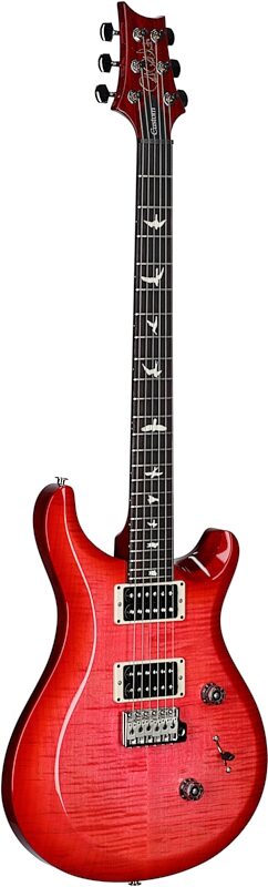 PRS Paul Reed Smith S2 Custom 24 Gloss Pattern Thin Electric Guitar (with Gig Bag), Bonni Pink Cherry Burst, Body Left Front