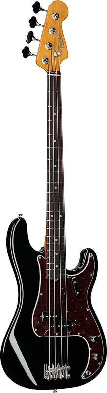 Fender American Vintage II 1960 Precision Electric Bass, Rosewood Fingerboard, Black, USED, Blemished, Body Left Front