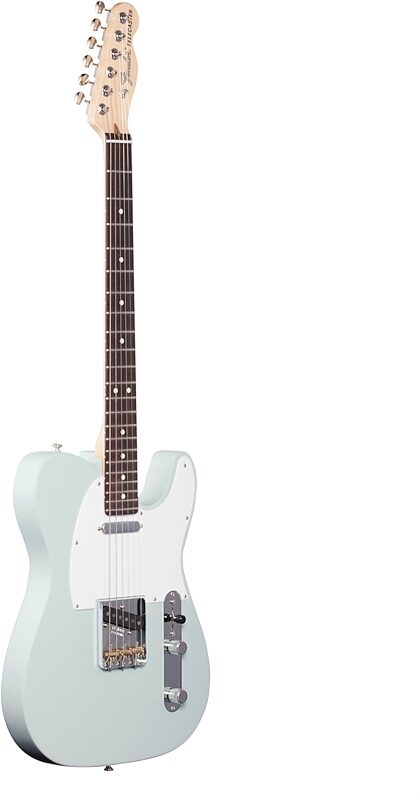 Fender American Performer Telecaster Electric Guitar, Rosewood Fingerboard (with Gig Bag), Satin Sonic Blue, Body Left Front