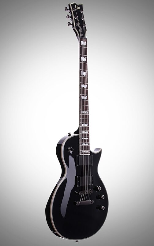 ESP LTD EC-401 Electric Guitar, Black, Body Left Front
