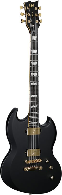 ESP LTD Viper 1000 Electric Guitar, Vintage Black, Blemished, Body Left Front
