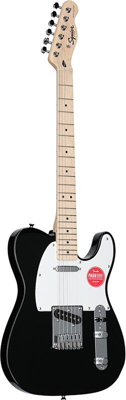 Squier Sonic Telecaster Electric Guitar, Black, Body Left Front