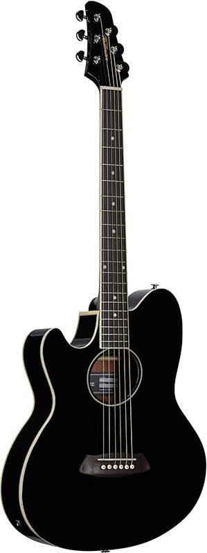 Ibanez TCY10LE Talman Acoustic-Electric Guitar, Left-Handed, Black, Body Left Front