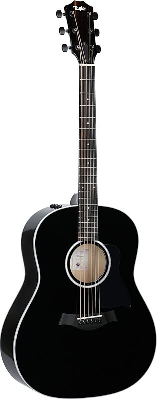 Taylor 217e Plus Grand Pacific Acoustic-Electric Guitar (with Aerocase), Black, Body Left Front